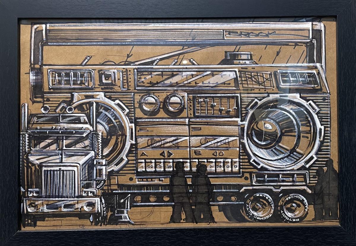 Ghetto Blaster — artwork by Brook Banham