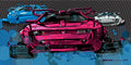 Muscle Car Air Race 2056 — artwork by Brook Banham
