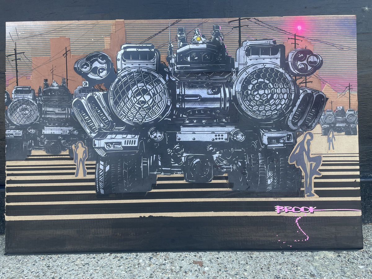 W.M.H. 1 (Weapons of Mass Harmony) Rear Bass Unit — artwork by Brook Banham